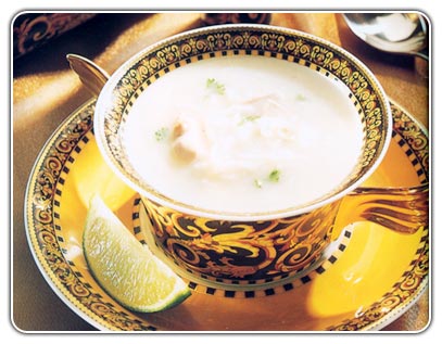 “Arroz con Pollo” Sopa cremosa de pollo