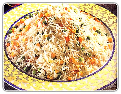 "Arroz con verduras" Pilaf.